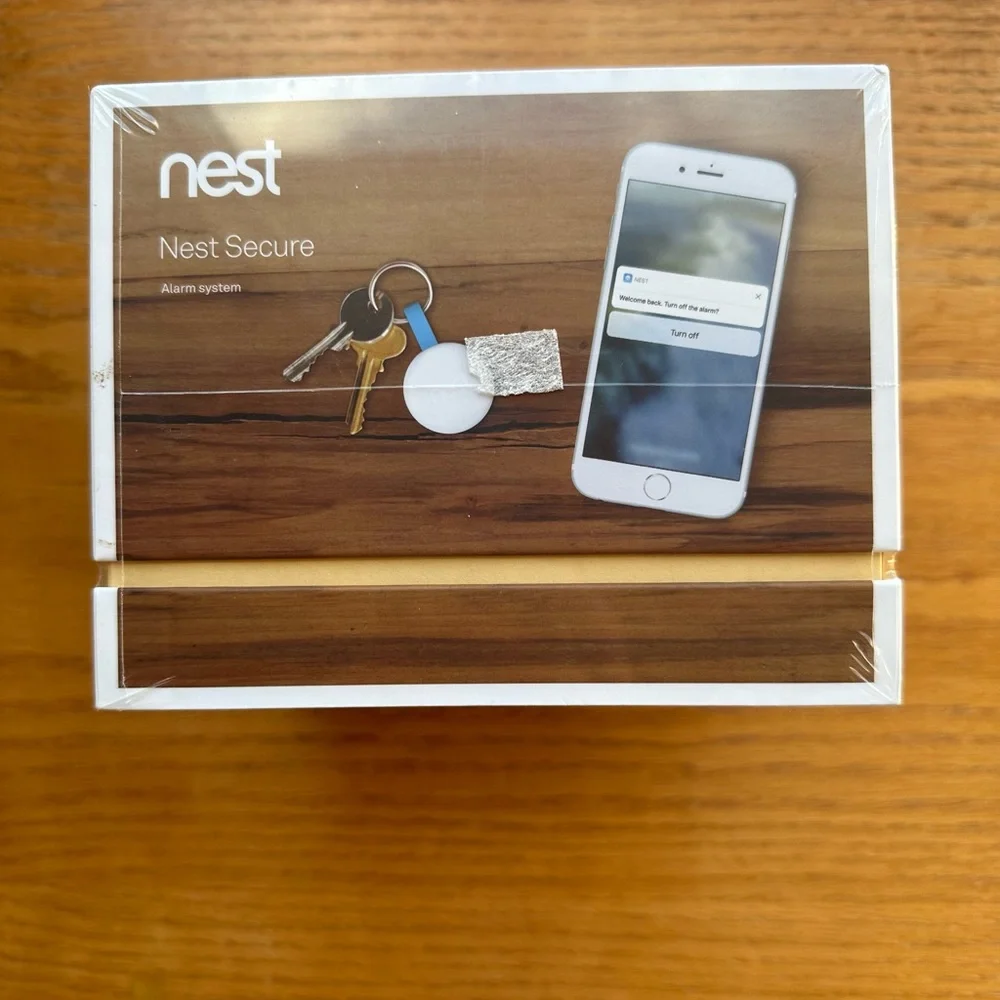 Unopened and unused! Google Nest Secure alarm system starter pack.